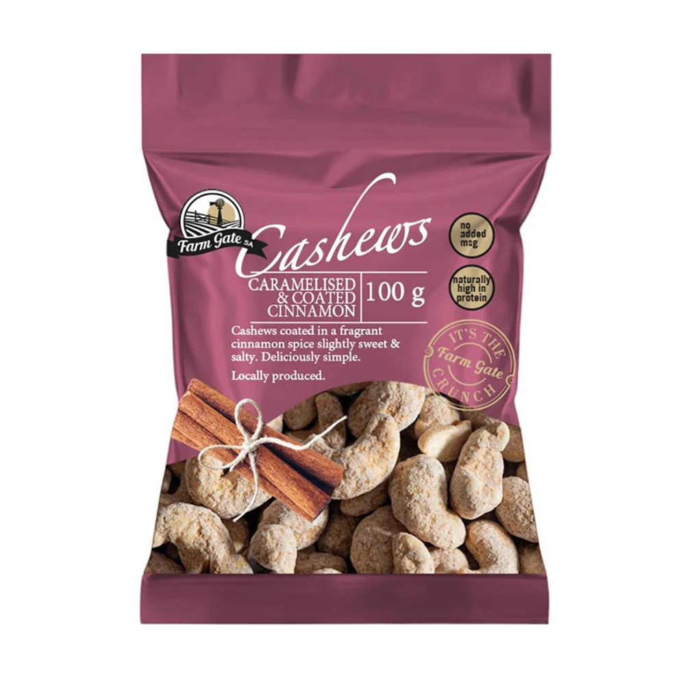 Farm Gate Cinnamon coated Caramelized 100g 18/CS