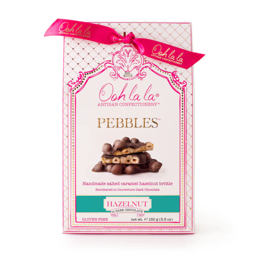 Ooh La La Hazelnut Pebbles In Dark Chocolate 150g 8/CS