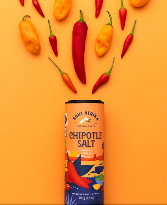 Funky Ouma 'Sout Afrika' Shaker Chipotle Salt 150g Shaker