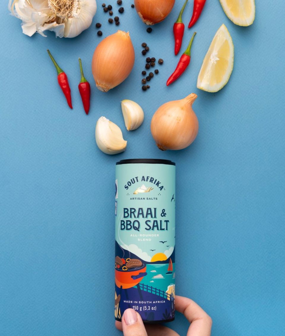 Funky Ouma 'Sout Afrika' Shaker Braai & BBQ 150g Shaker
