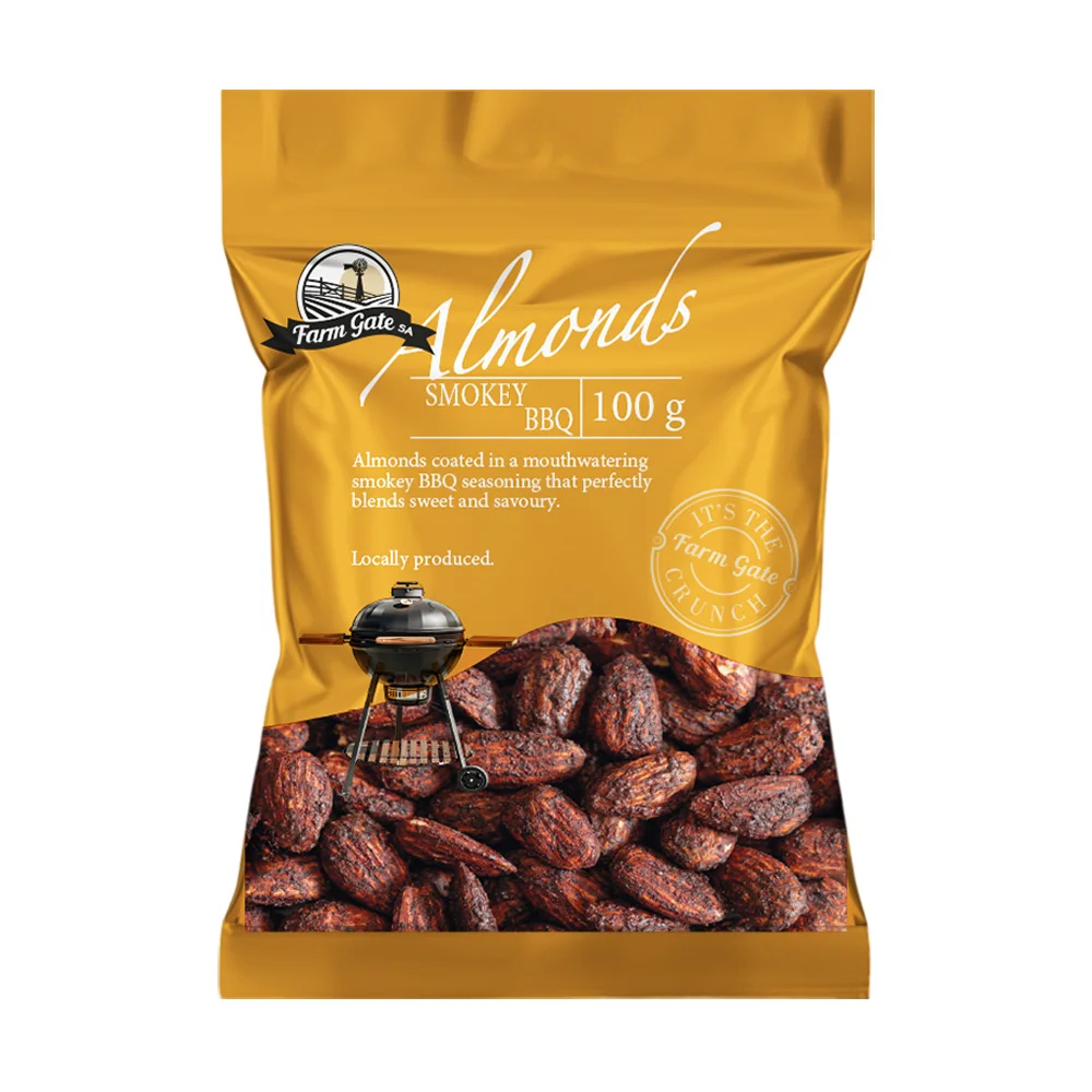 Farm Gate Smokey BBQ Almonds 100g 18/CS