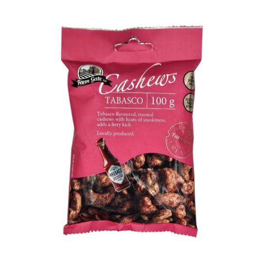 Farm Gate Cashews - Tabasco Flavoured 100g 18/CS