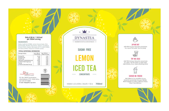 Dynastea Lemon Ice Tea 750ml 6/CS